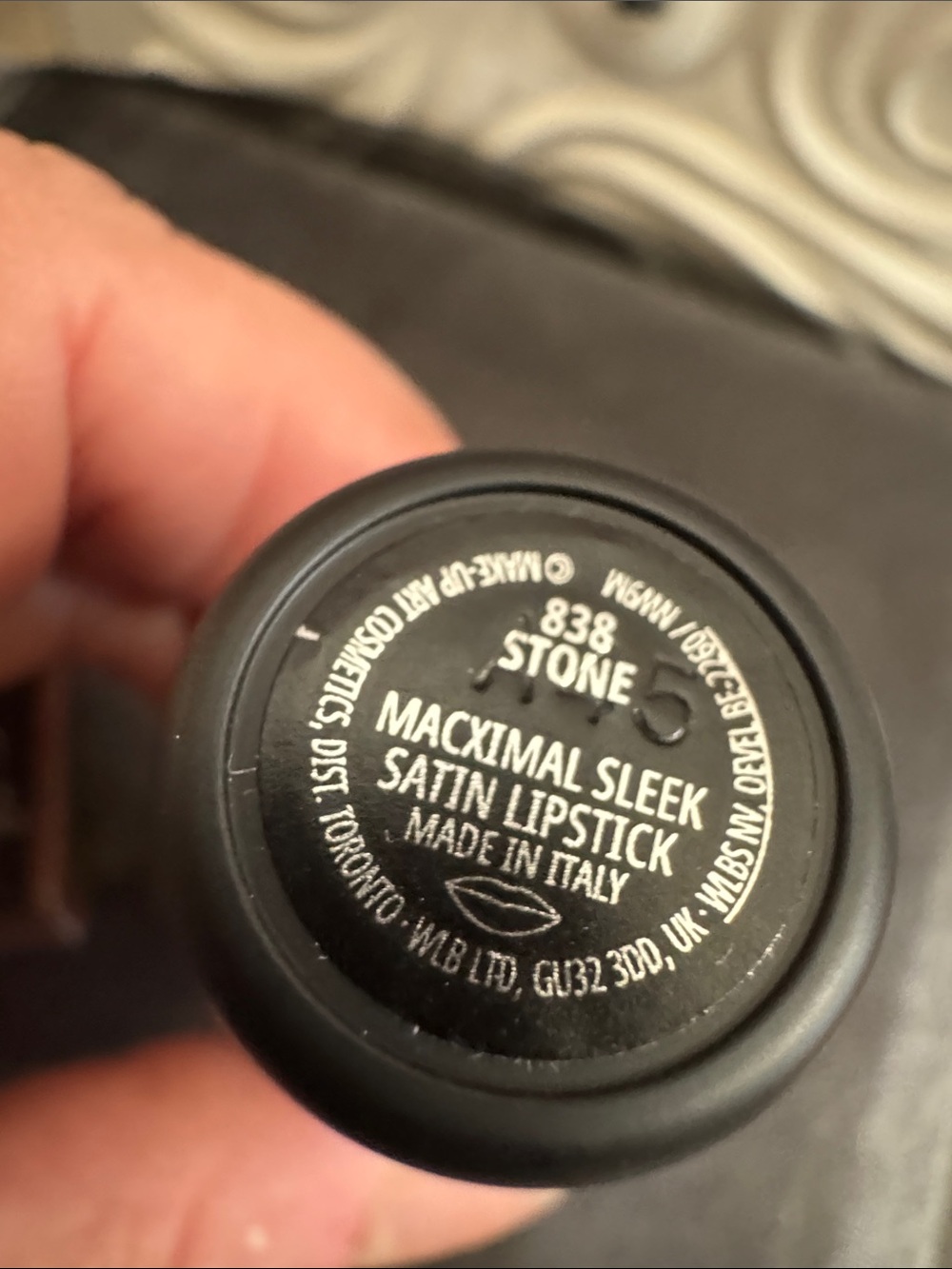 #217 MAC Cosmetics Sleek Satin Lipstick 838 Stone - BRAND NEW IN BOX - Picture 3 of 3